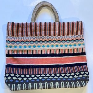 J.Jill cotton colorful tote